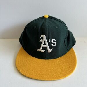 Oakland Athletics Vintage‎ New Era 59FIFTY Fitted Cap Hat - Size: 7 1/4